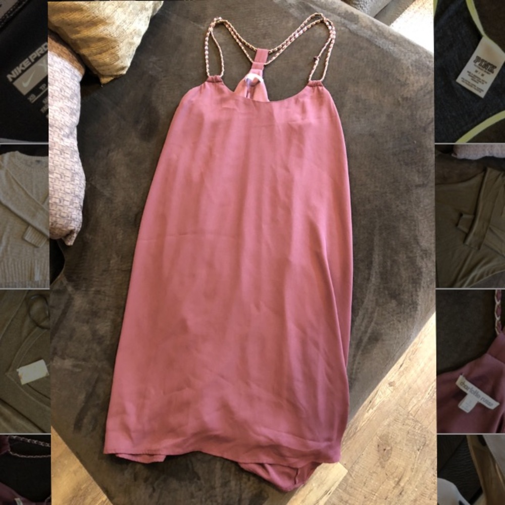 CHARLOTTE RUSSE wine colored cocktail dress